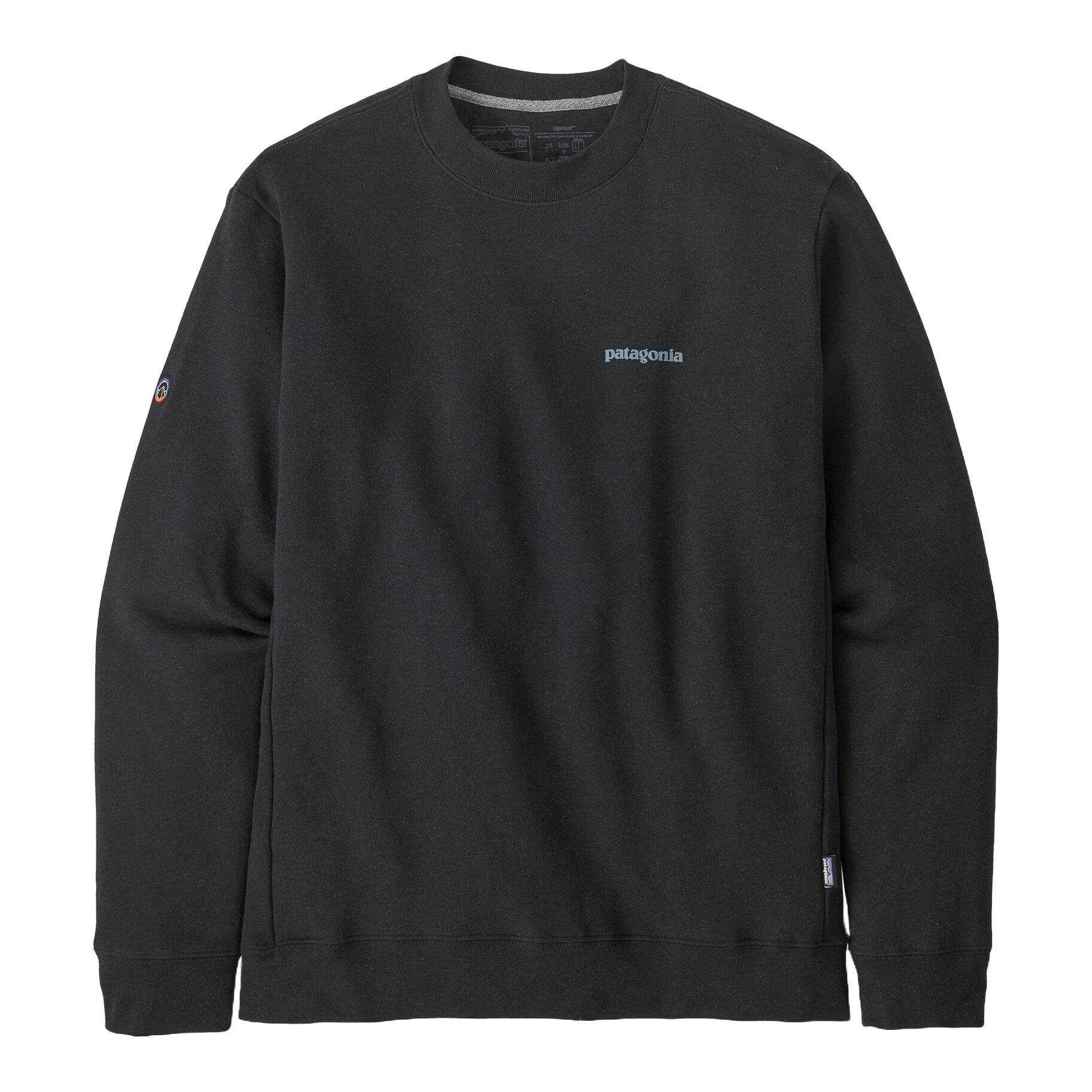 Produktfoto för Patagonia Fitz Roy Icon Uprisal Crew Sweatshirt Ink Black