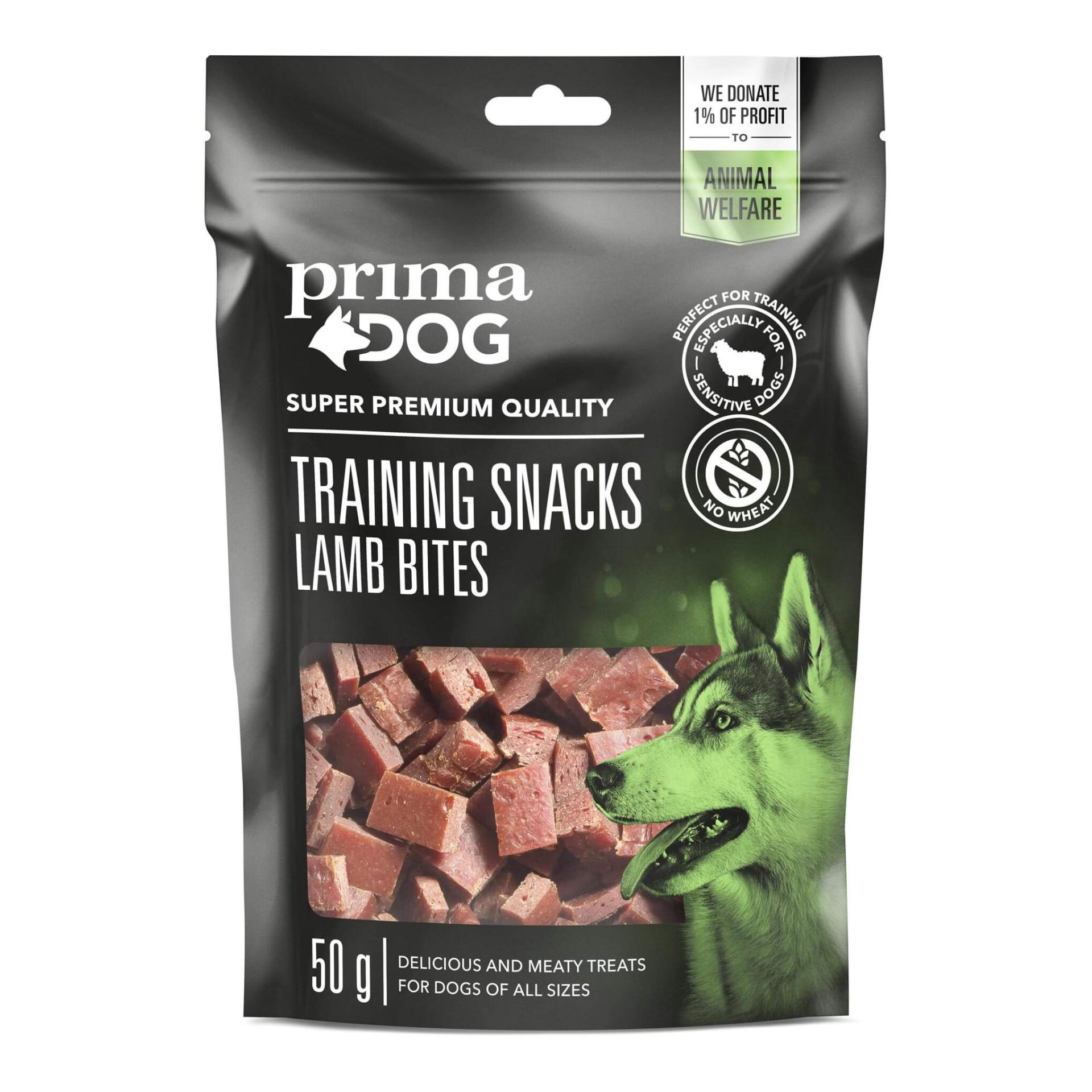 PrimaDog Training Snacks 50gr 4 olika smaker