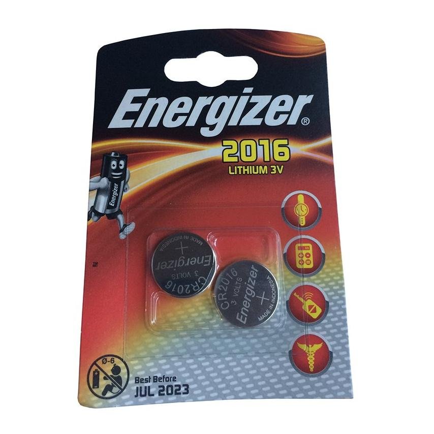 Energizer Batteri CR2016 Lithium 3 V 2 Pack