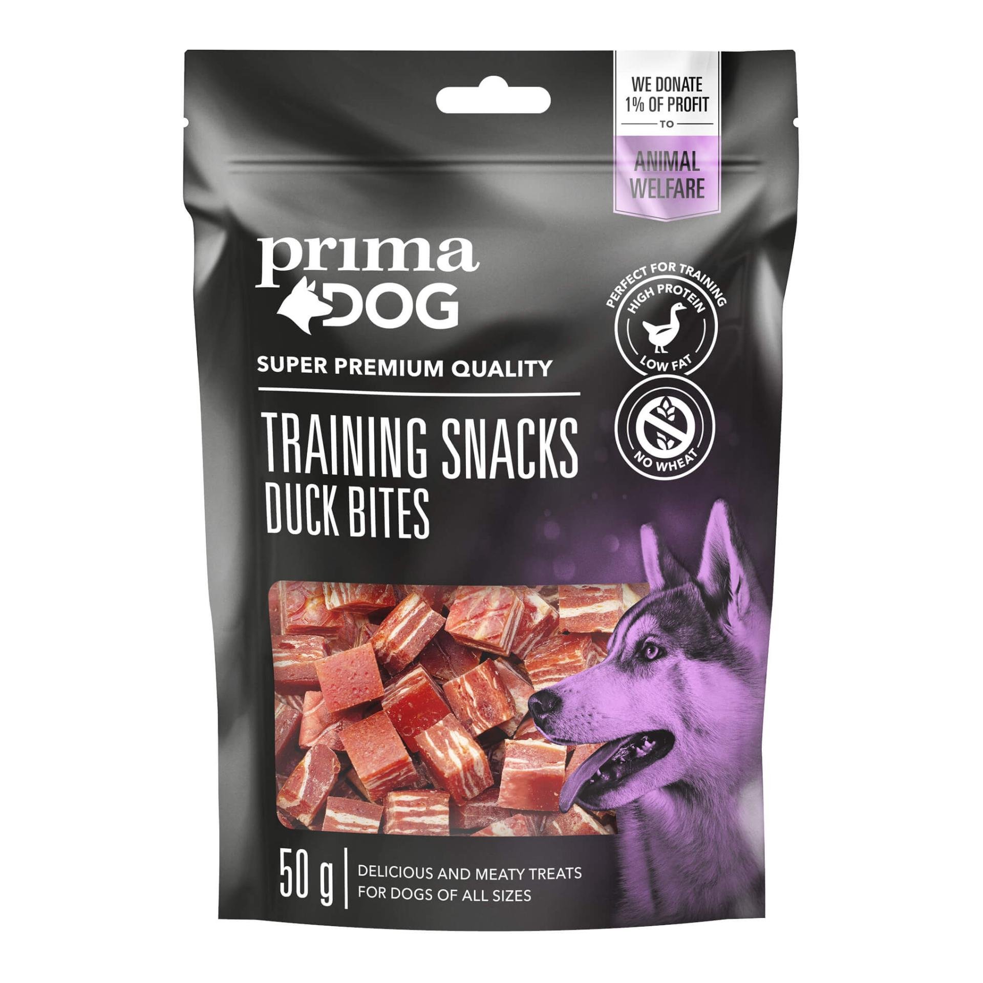 PrimaDog Training Snacks 50gr 4 olika smaker