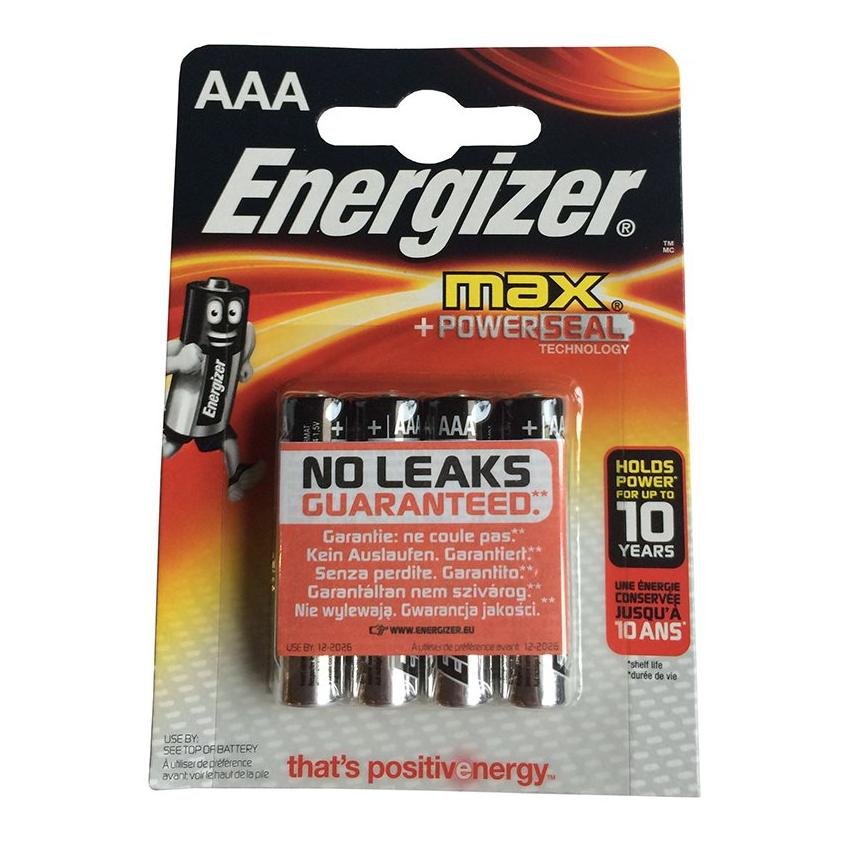 Energizer Batteri AAA Alkaliska 1,5 V 4 Pack