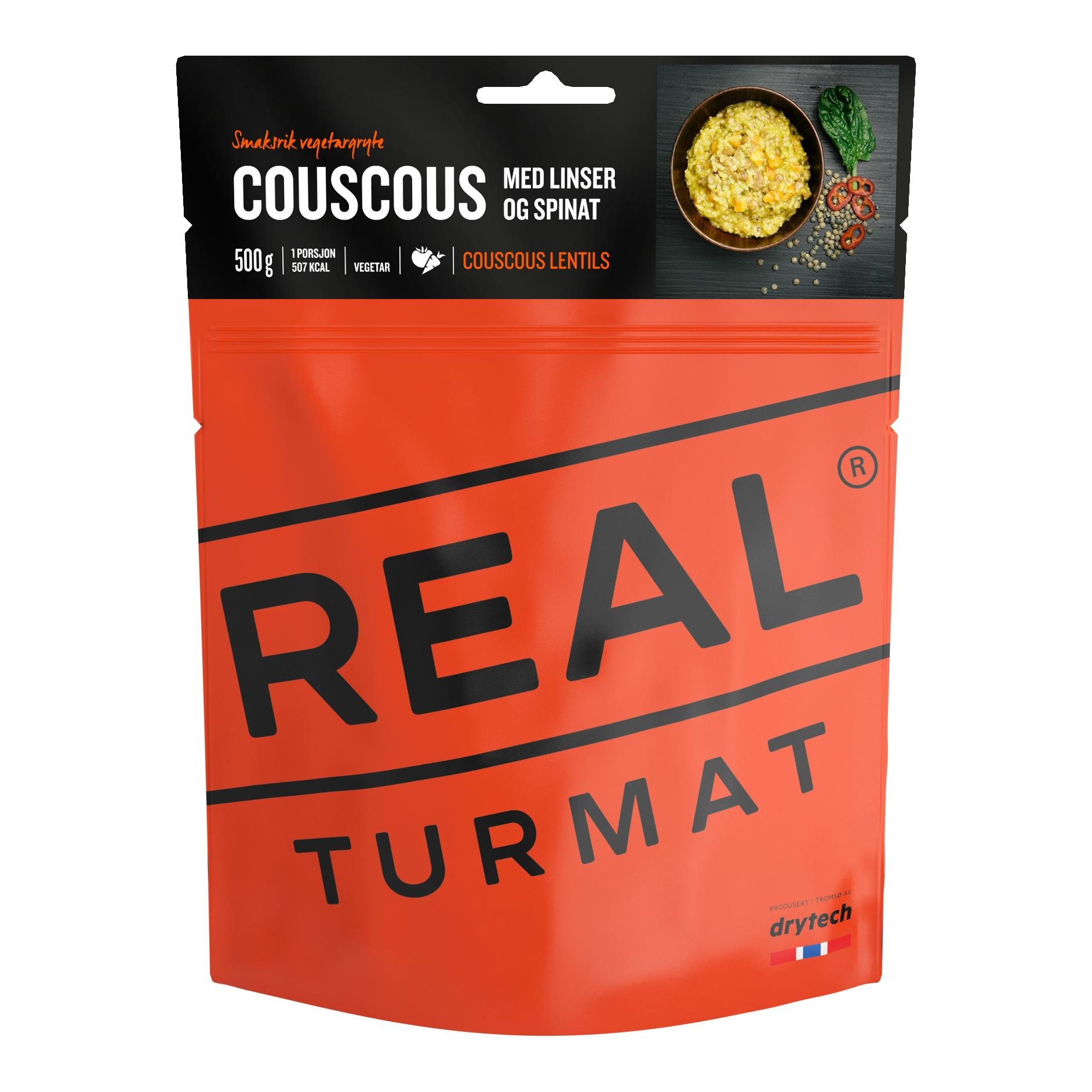 Real Turmat Couscous med linser och spenat