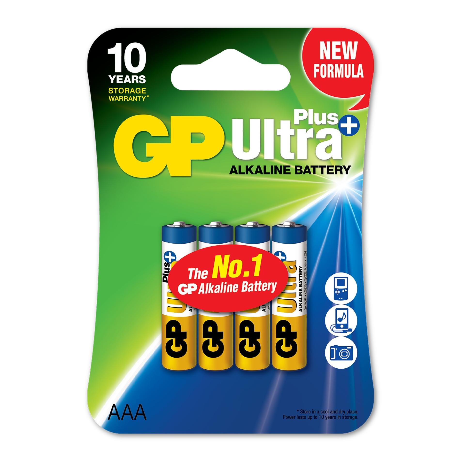Ultra Plus Alkaline AAA-batteri 24AUP/LR03 4-pack