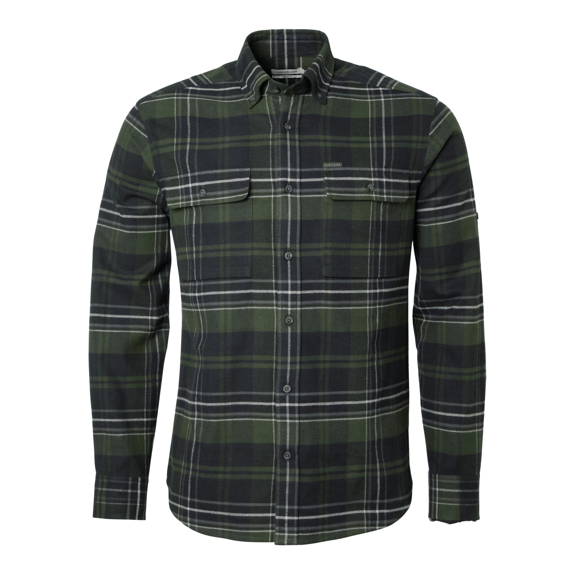 Chevalier Heron Flannel Shirt Men – October Green