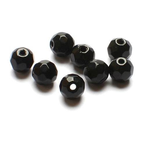 Darts Glassbeads Black 8 mm