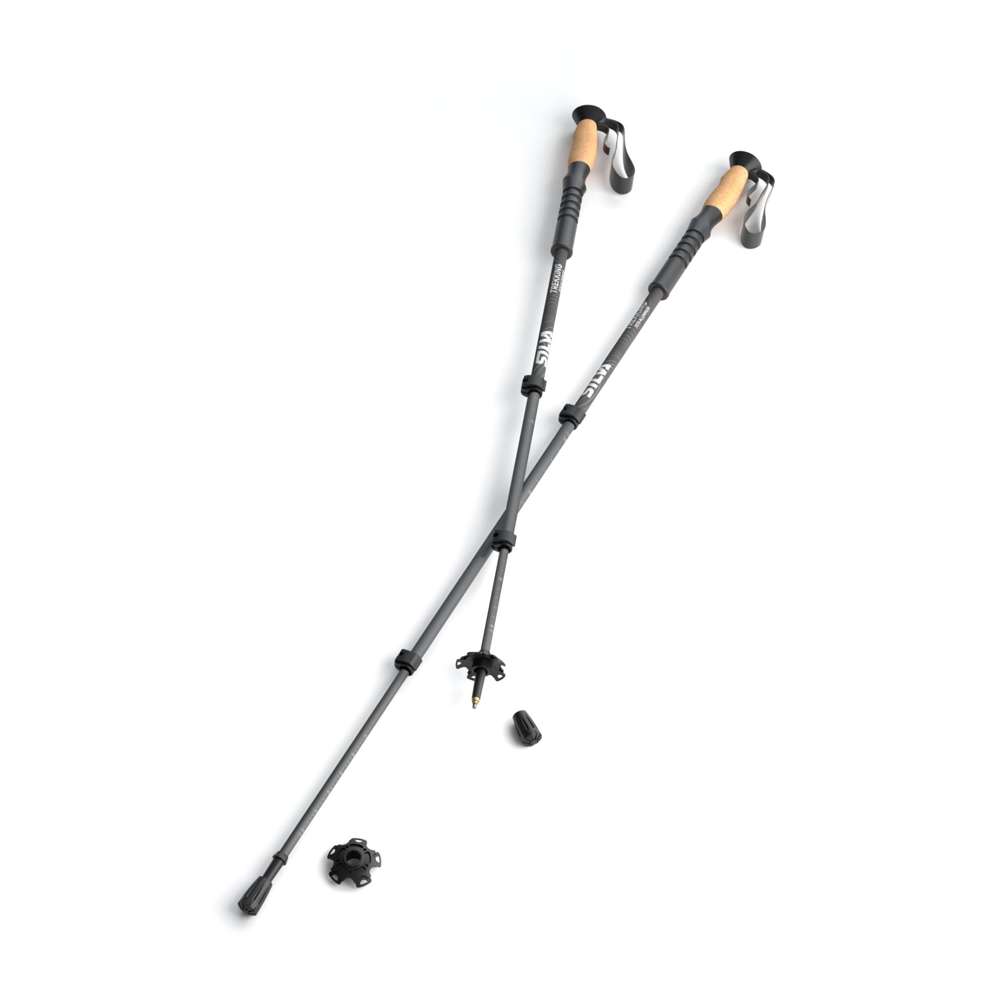 Trekking poles aluminum cork
