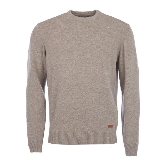 Läs mer om Patch Crew Neck Lambswool Sweater, herr