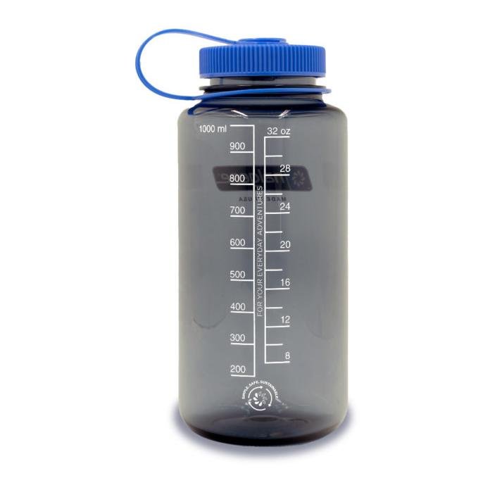 Flaska Sustain 1 liter WM grå med blå kork