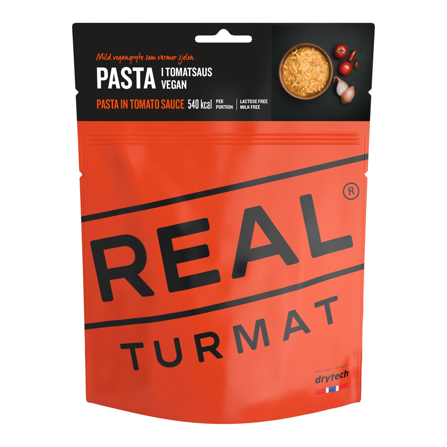 Real Turmat Pasta i tomatsås (vegan)