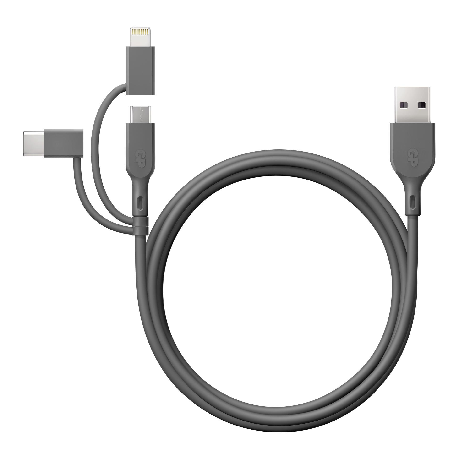 Essential 3-in-1 microUSB,USB-C,Lightning