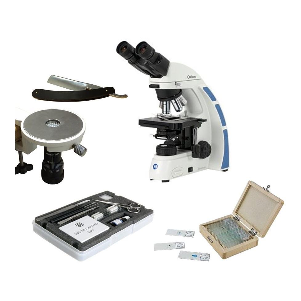 Mikroskoppaket Oxion Bino plant 40 – 1000x