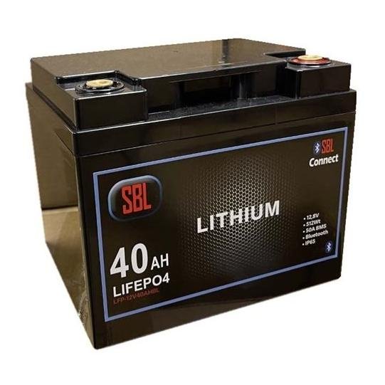 SBL Lithium Batteri 12V 40 Ah Bluetooth