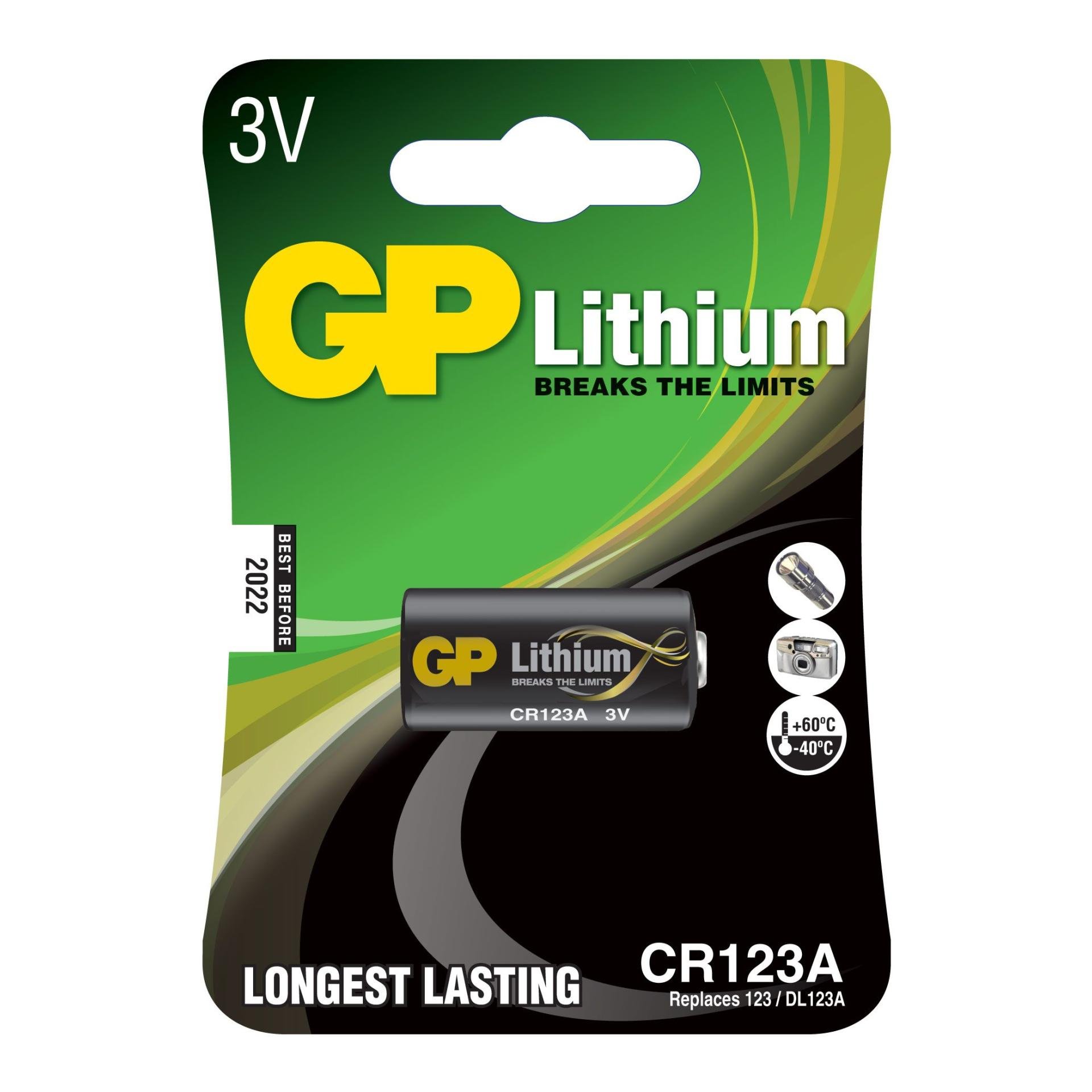 GP Batteries Pro Lithiumbatteri CR123A 1-pack