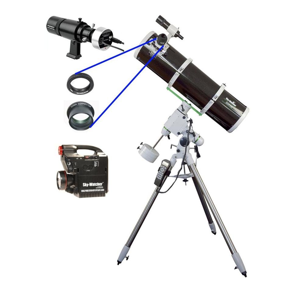 Astrofoto-komplettpaket Explorer-200PDS HEQ5 PRO med Nikon adapter