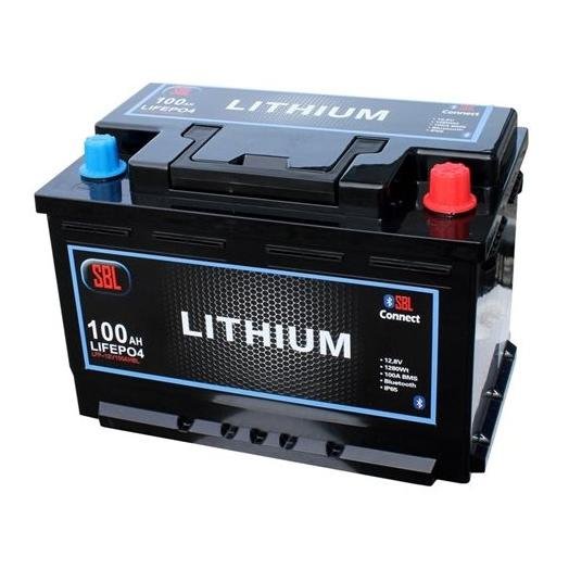 SBL Lithium Batteri 12V 100 Ah Bluetooth