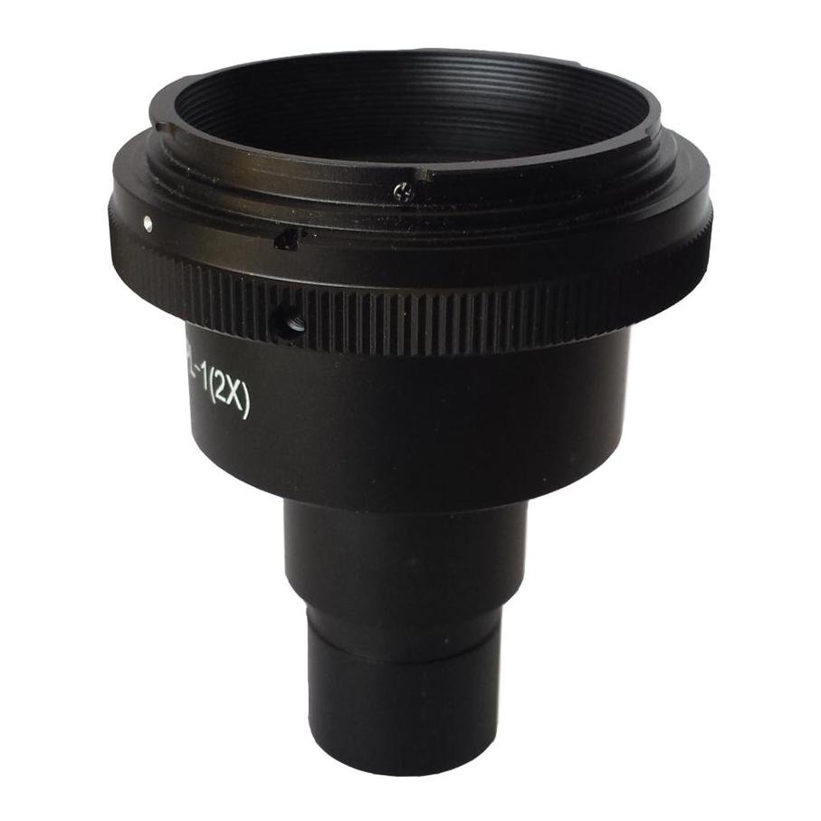 Fotoadapter med 2,0x okular för DSLR-kamera till 23 mm okularfattning
