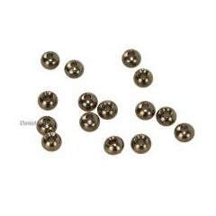 Tungsten Beads Slotted Black 7/64 2,8 mm