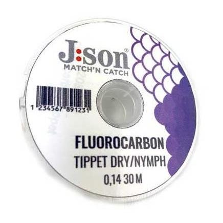 J:son Fluorocarbon Tippet 30 m Dry / Nymph