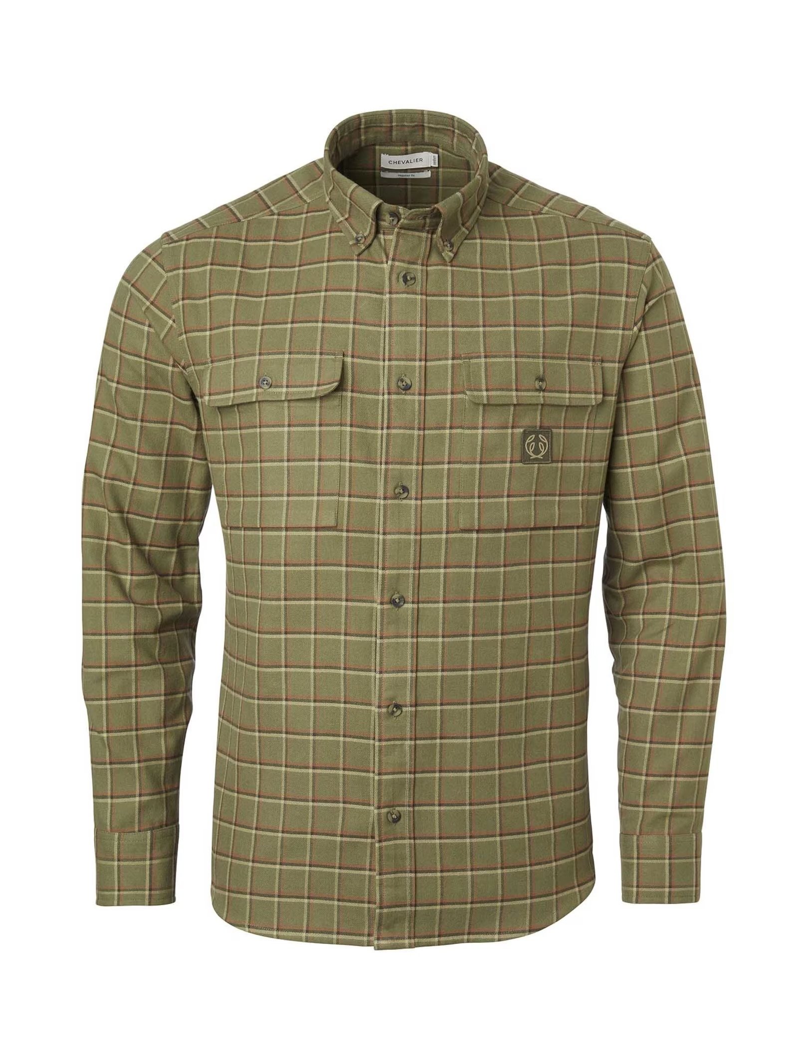 Chevalier Heron Flannel Shirt Men – Field Green